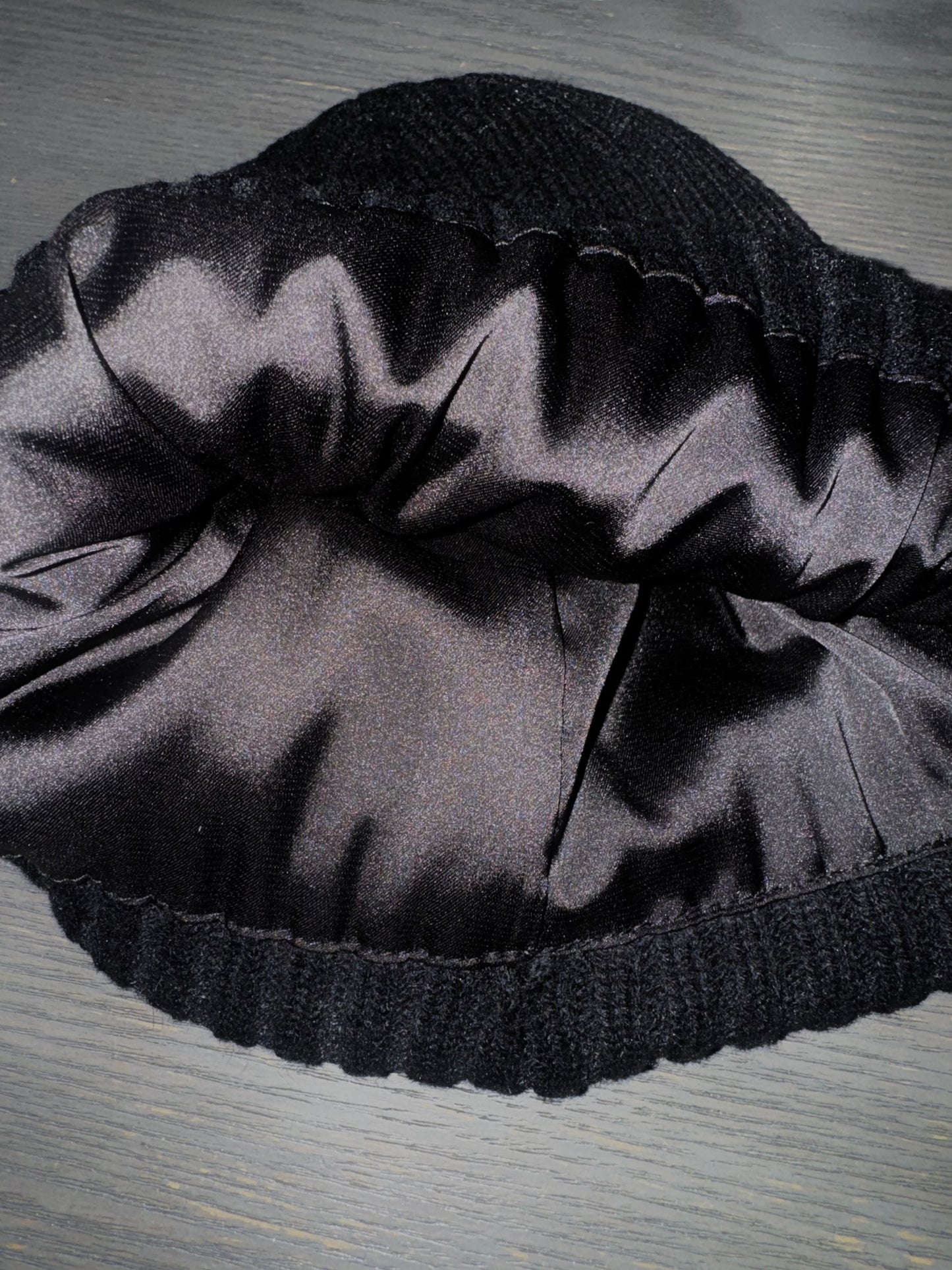 Everyday Friday Black Silk-Lined Beanie
