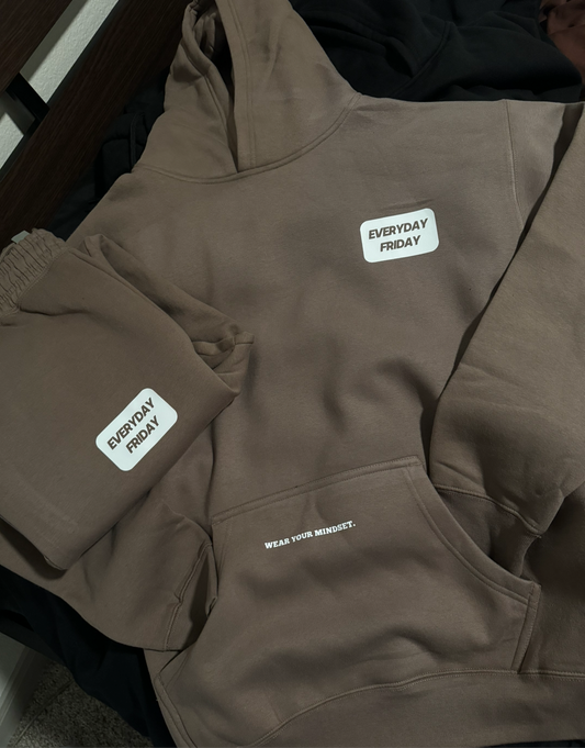 Cream Hoodie Sweatsuit